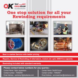 One Stop Solution for all your Rewinding Requirements